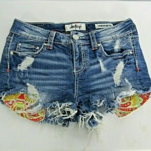 Daytrip Capricorn High Rise Denim Jean Shorts